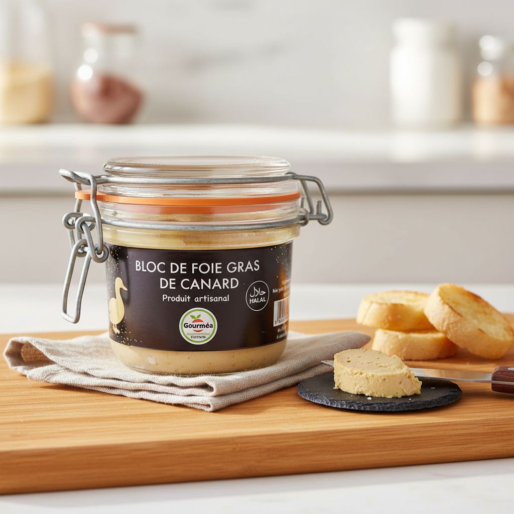 Bloc de foie gras de canard halal 180g