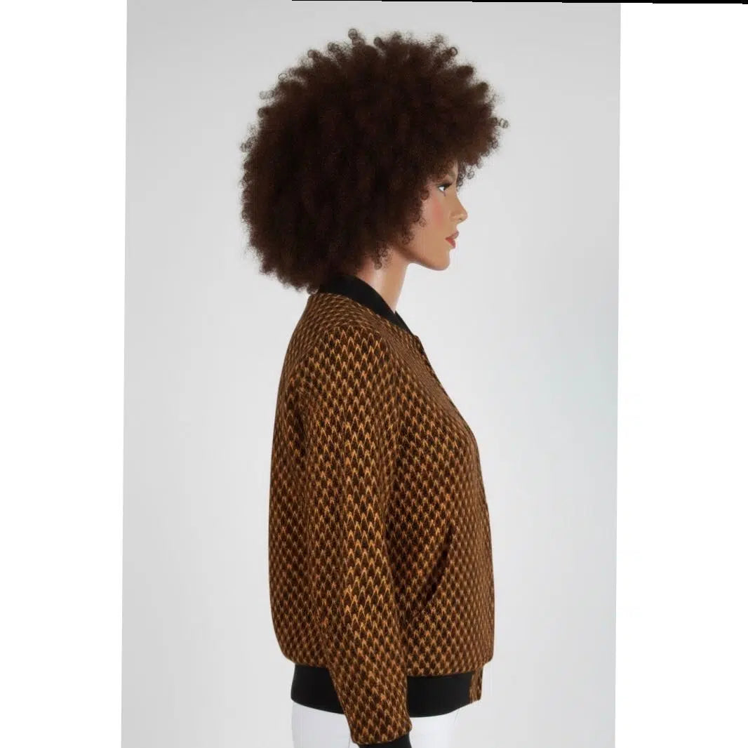 Pull wax homme noir et jaune moutarde, veste zipper grande poche chic