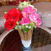 Pot et vase de fleur design doré