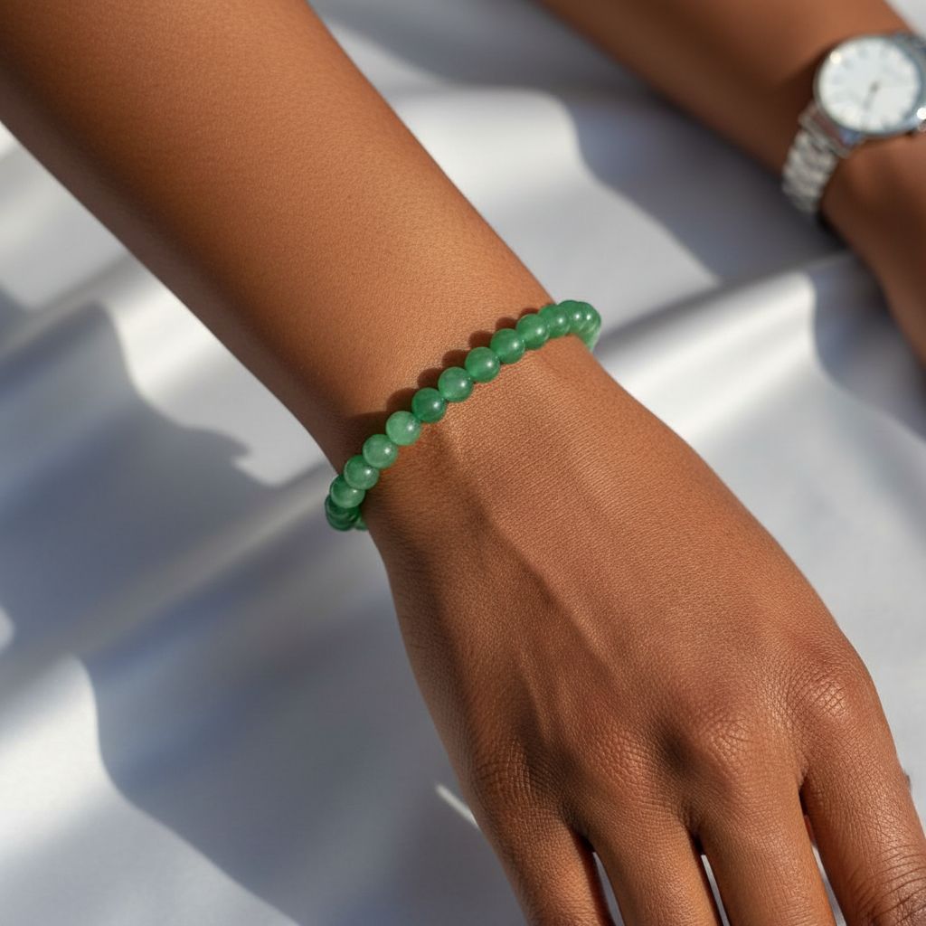 Bracelet aventurine verte 8mm – Pierre naturelle, zen et élégant femme
