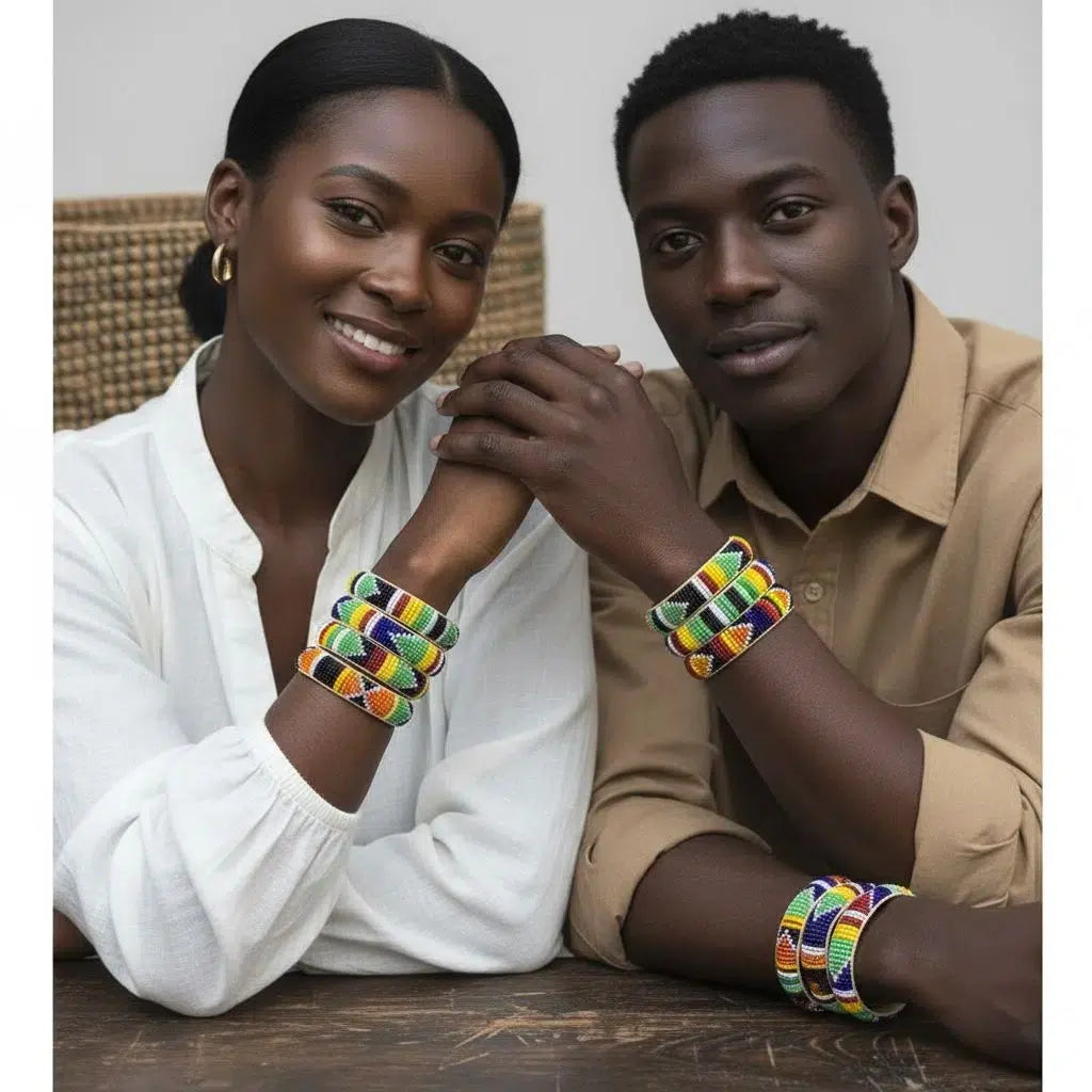 Bracelets artisanaux uniques – Perles multicolores, style ethnique et bohème