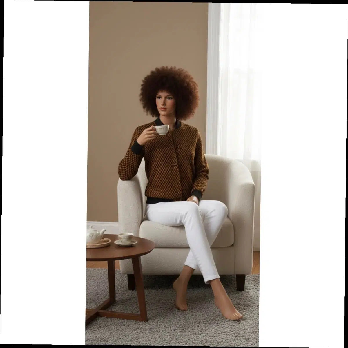 Pull wax homme noir et jaune moutarde, veste zipper grande poche chic