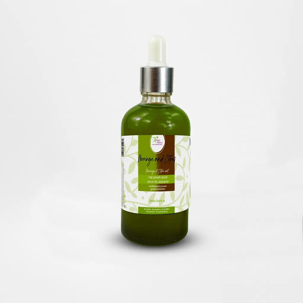 Sérum capillaire moringa et citron vert - Soin naturel croissance cheveux