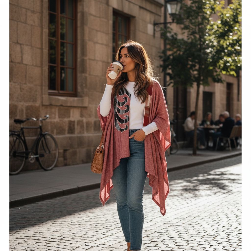 Cardigan femme lin bohème patchwork africain – Élégance artistique