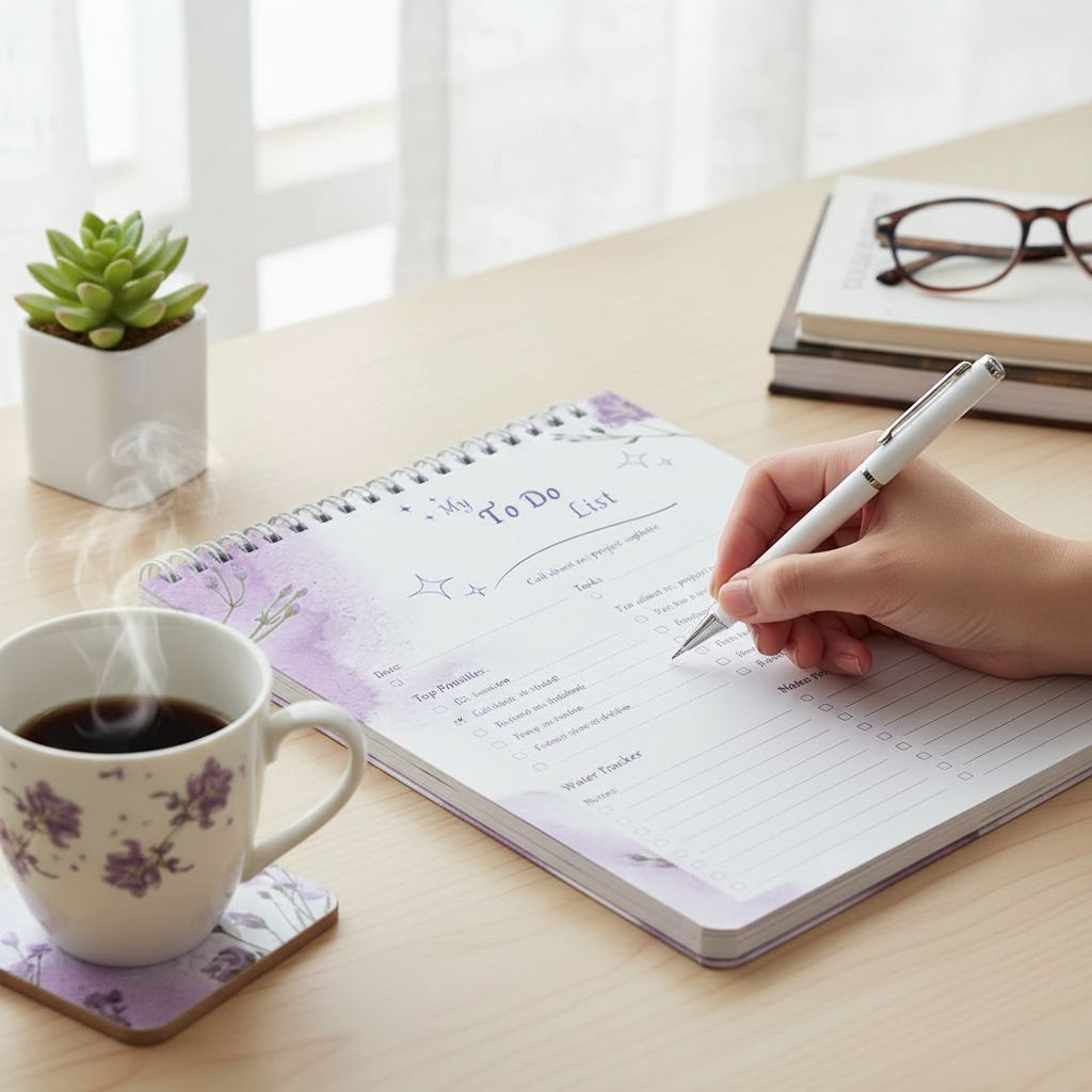 carnet to do list floral pour une organisation élégante et efficace