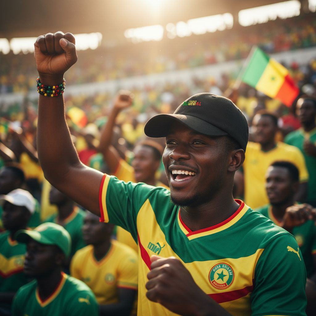 Casquette team Sénégal en coton ajustable