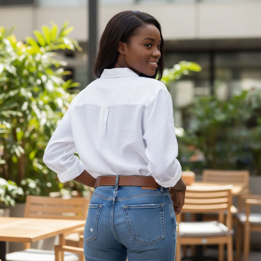 Ceinture cuir homme marron foncé élégante, boucle dorée, robuste et chic