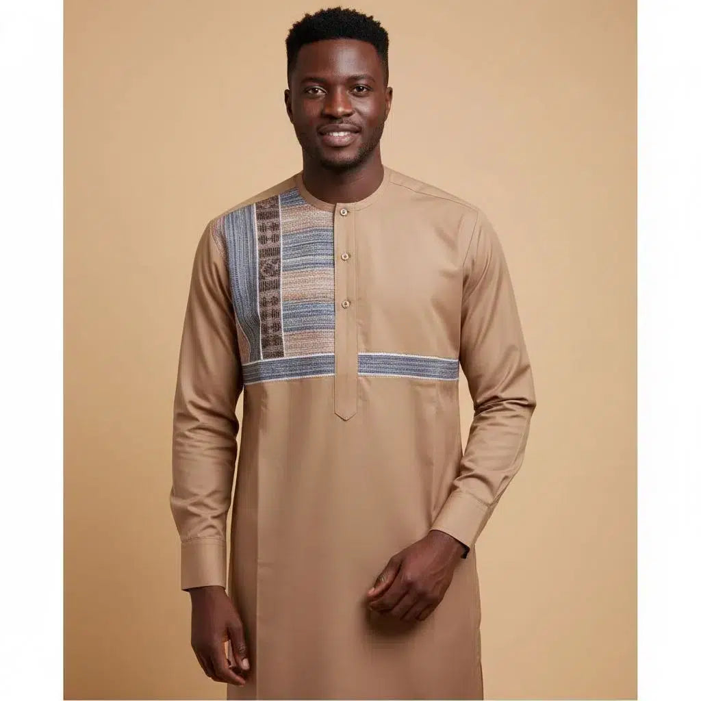 Chemise coton homme suisse artisanale – Élégance traditionnelle, manches longues