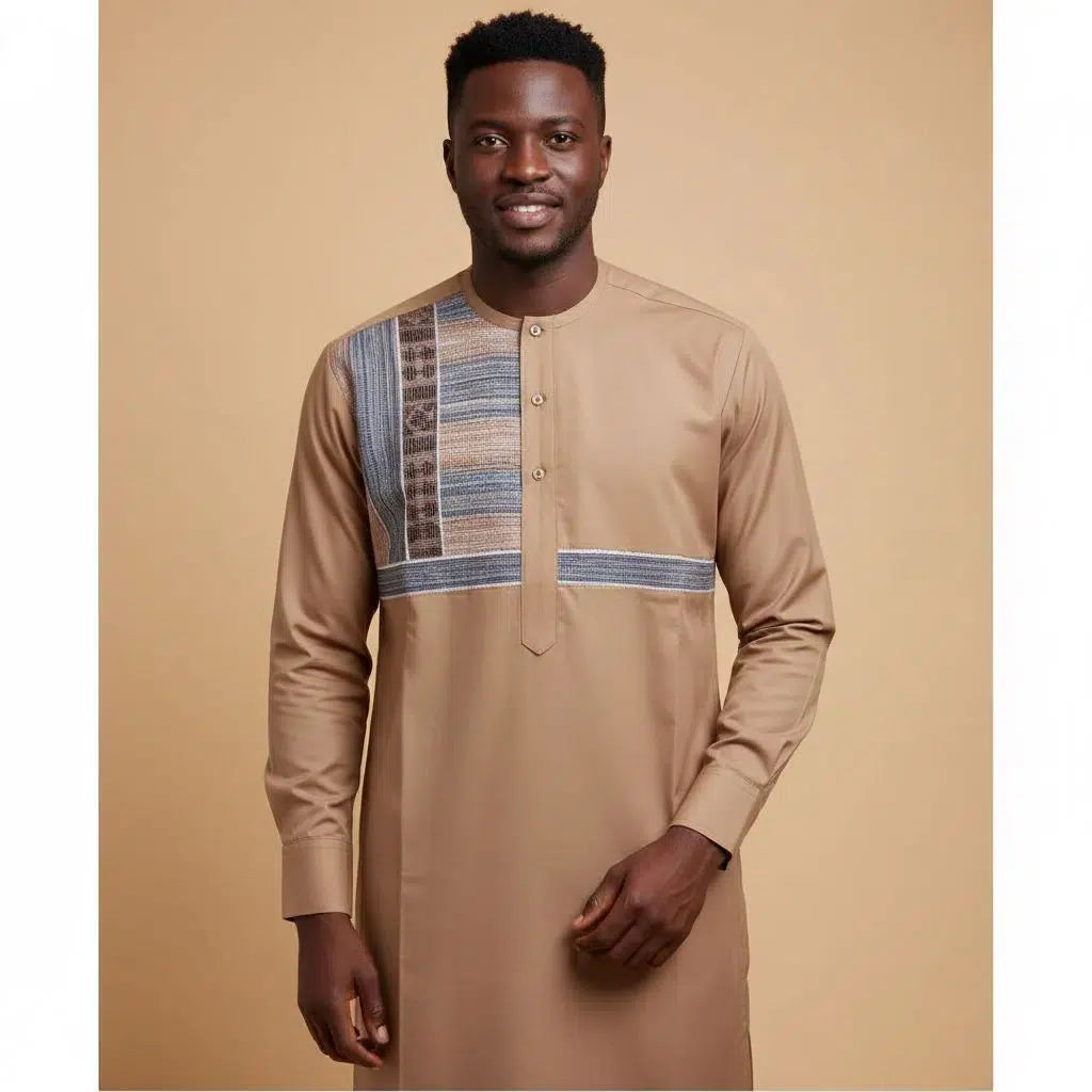 Chemise coton homme suisse artisanale – Élégance traditionnelle, manches longues