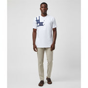 Chemise homme en coton beige avec (Taille L)