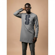 Chemise homme grise élégante et moderne – Ensemble habillé chic confortable