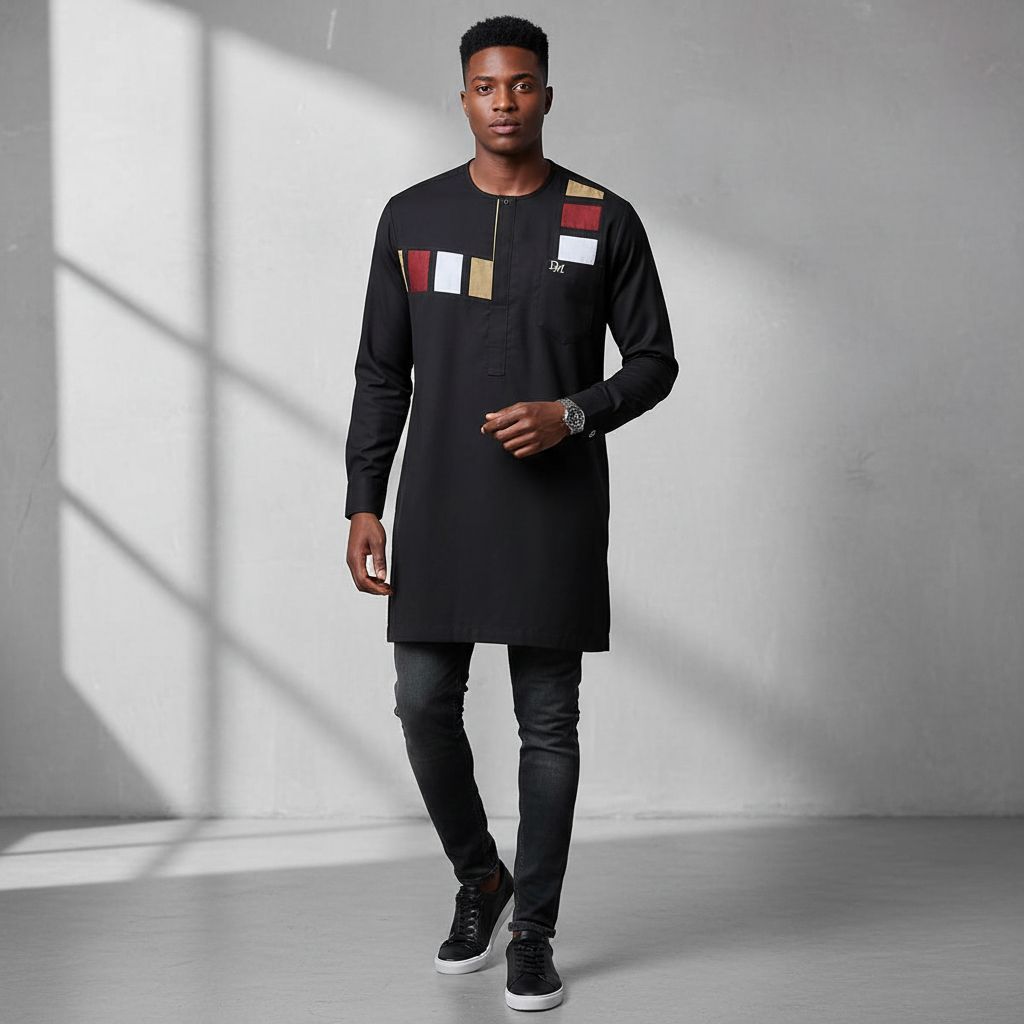 Chemise homme manches longues marron brun, élégante et confortable