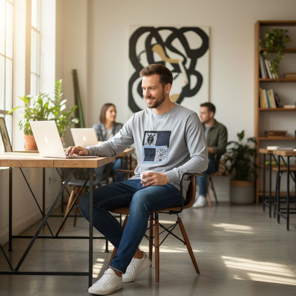 Chemise Grise Lin et Coton Patchwork - Élégance Ethnique Chic