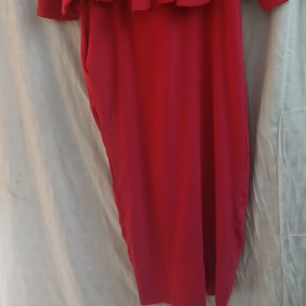 Robe femme en lycra avec pagne tisse a la taille