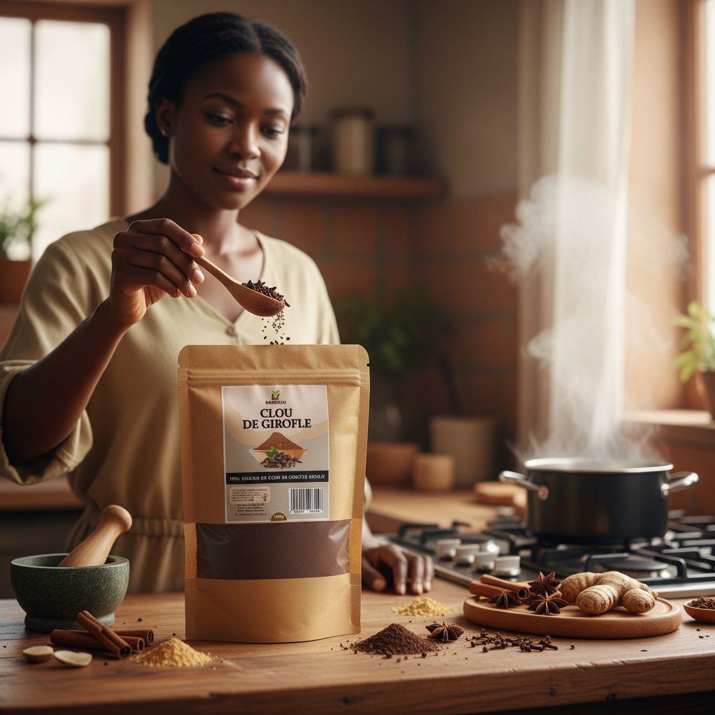 Clou de girofle moulu premium 100g – épice naturelle du Sénégal Barkelou