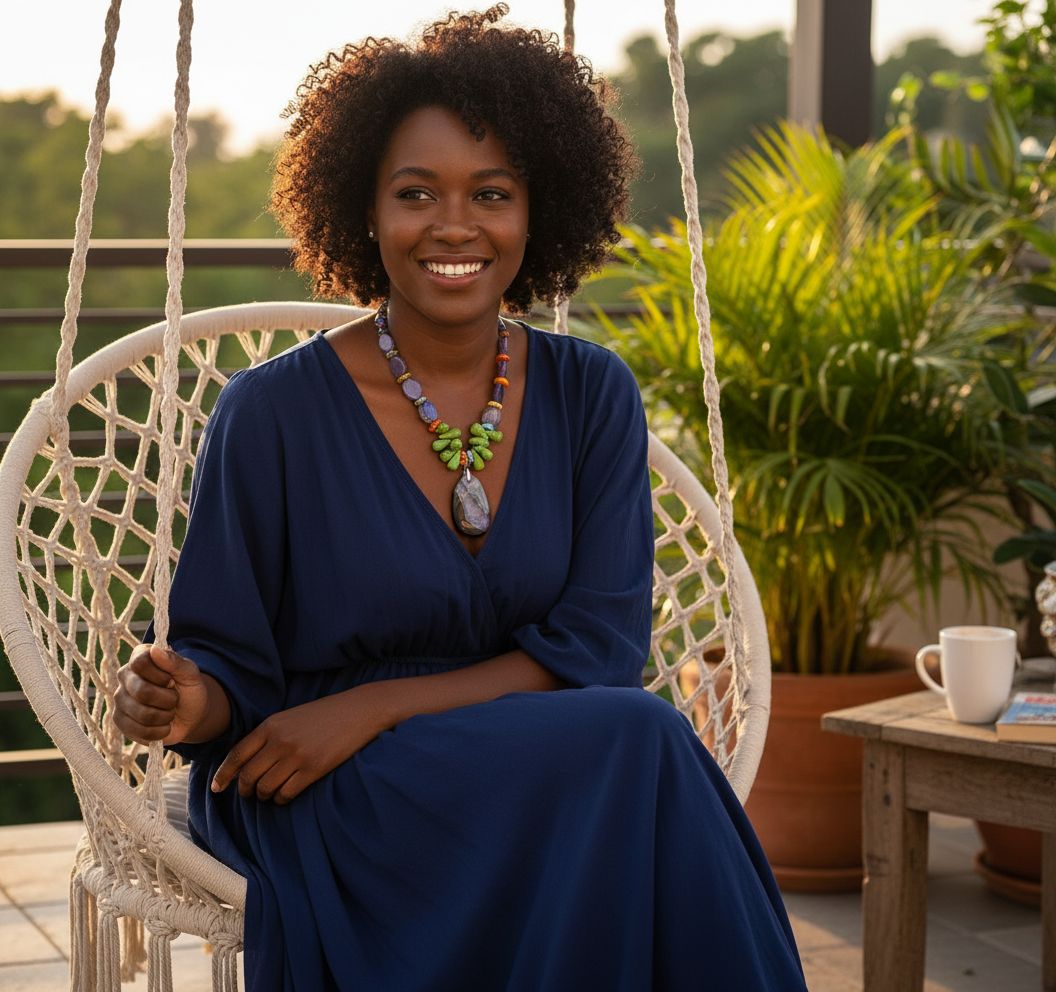 Ensemble Collier artisanal et boucles d'oreilles femme