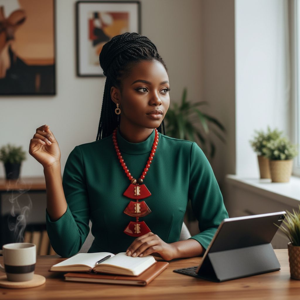 Collier artisanal femme cornaline
