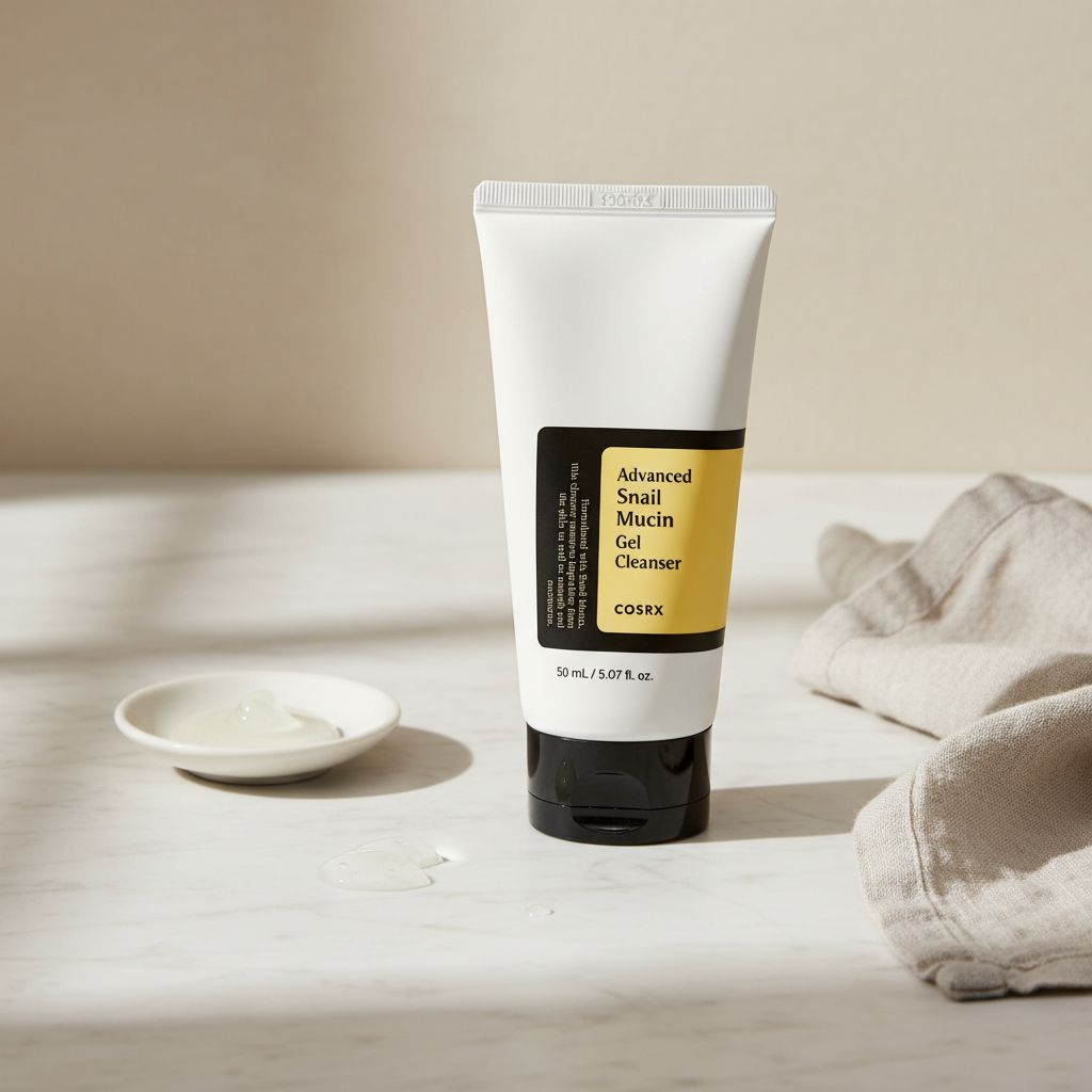 Cosrx anti tache : gel nettoyant escargot anti âge visage 50ml