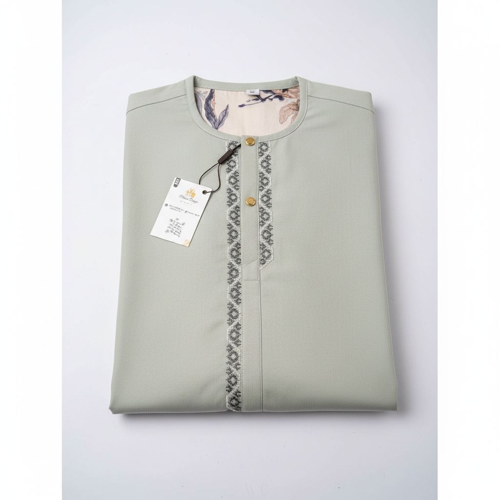 Costume africain homme beige brodé élégant – vêtement traditionnel chic