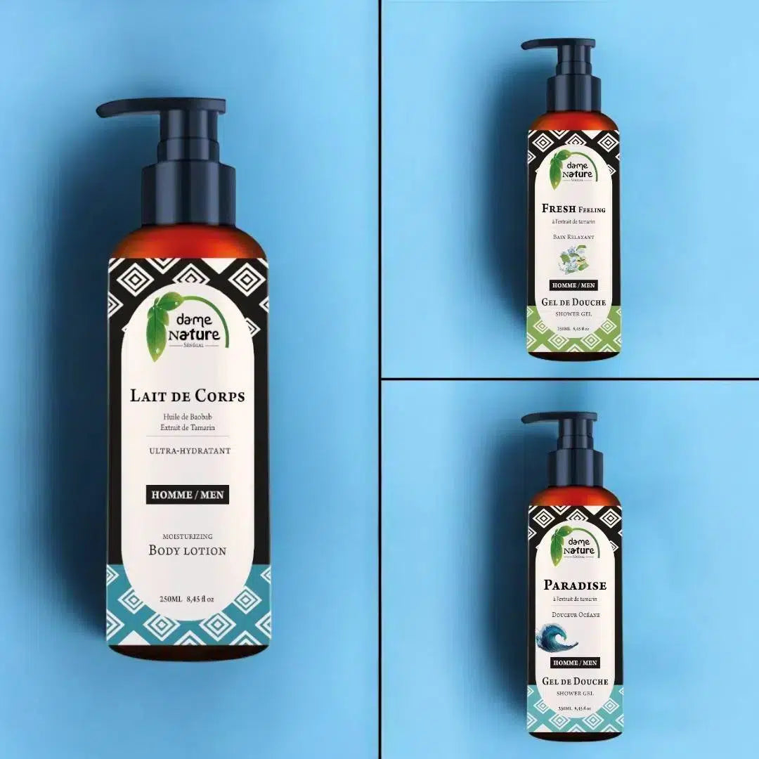 Kit soin corporel homme naturel
