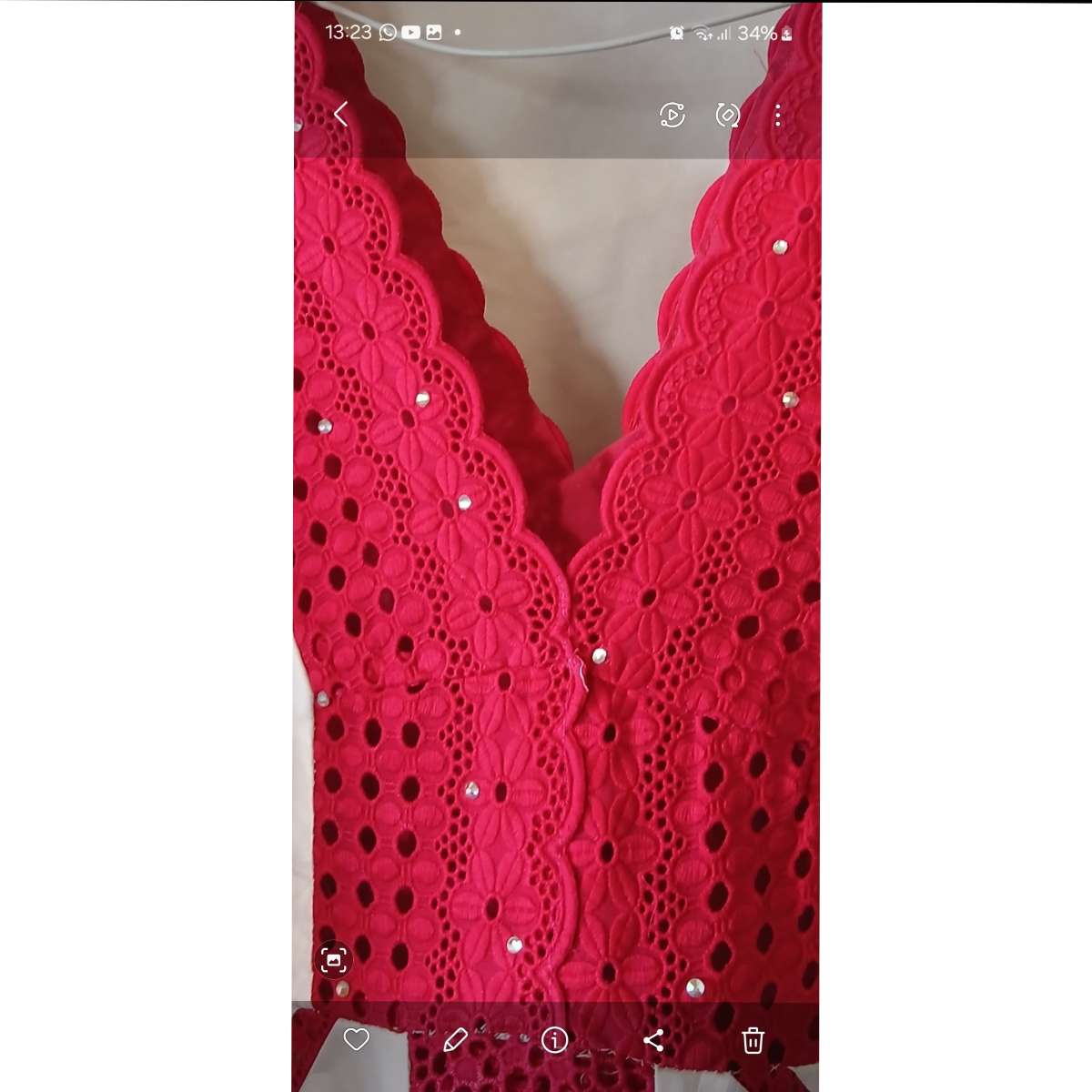 Boubou femme blanc rouge