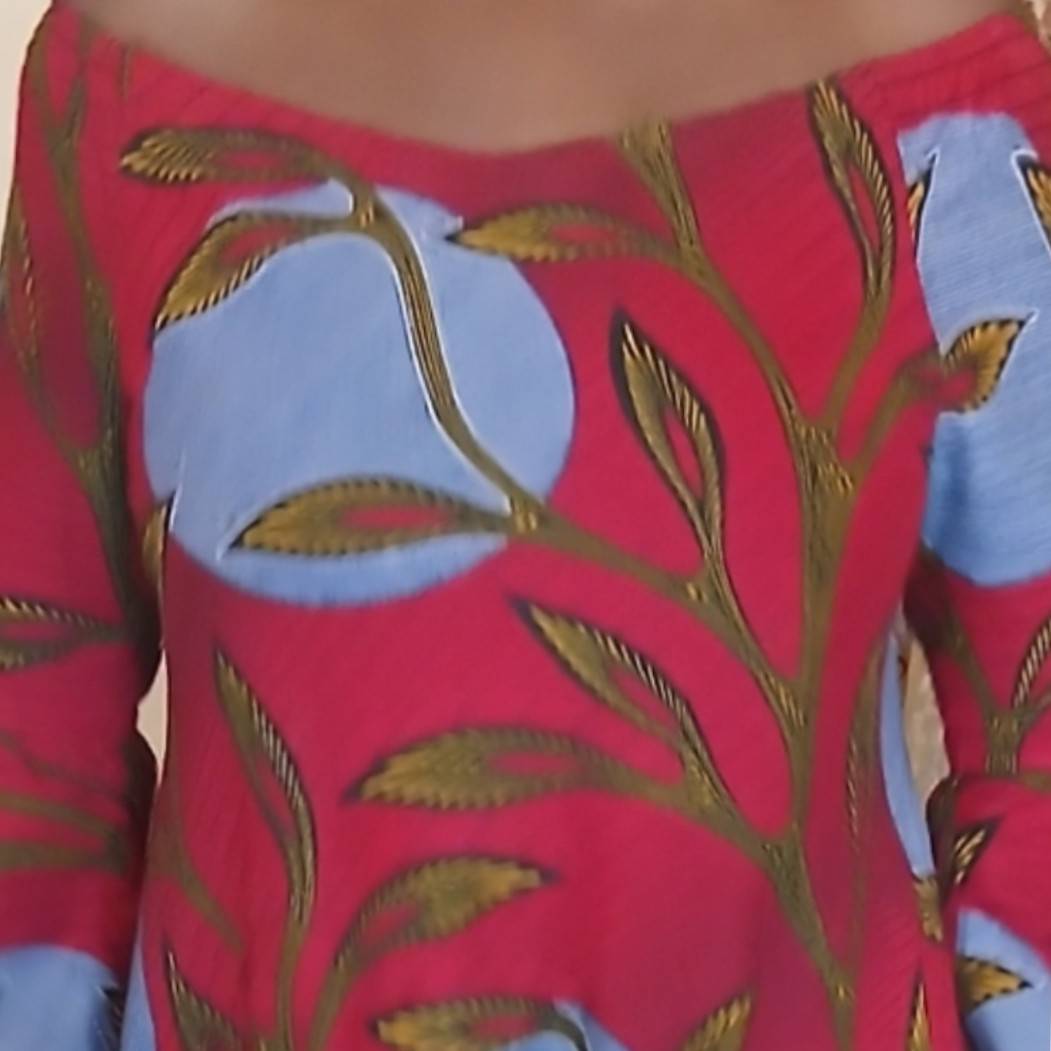 Robe wax femme longue et élégante – Robe africaine chic multicolore