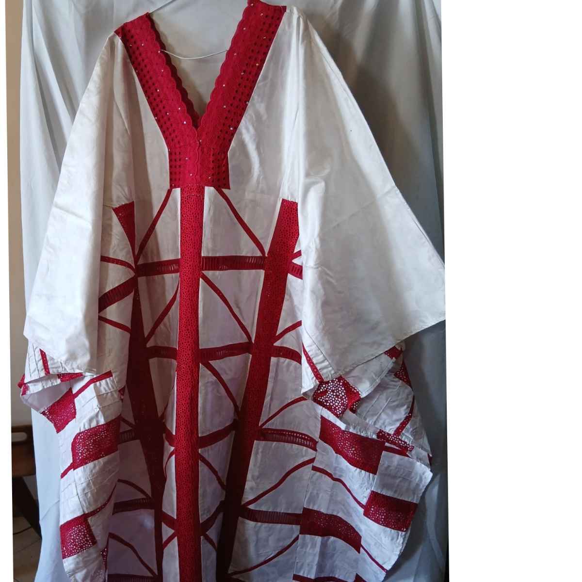 Boubou femme brodé geztner rose fushia, robe africaine élégante cérémonie