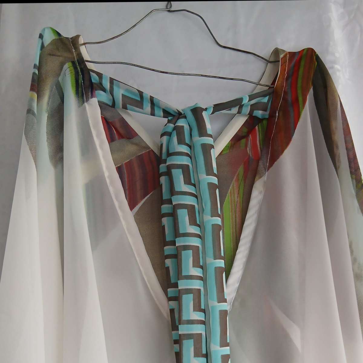 Tunique femme avec poches en chiffon crêpe, ample et chic, multi-tailles