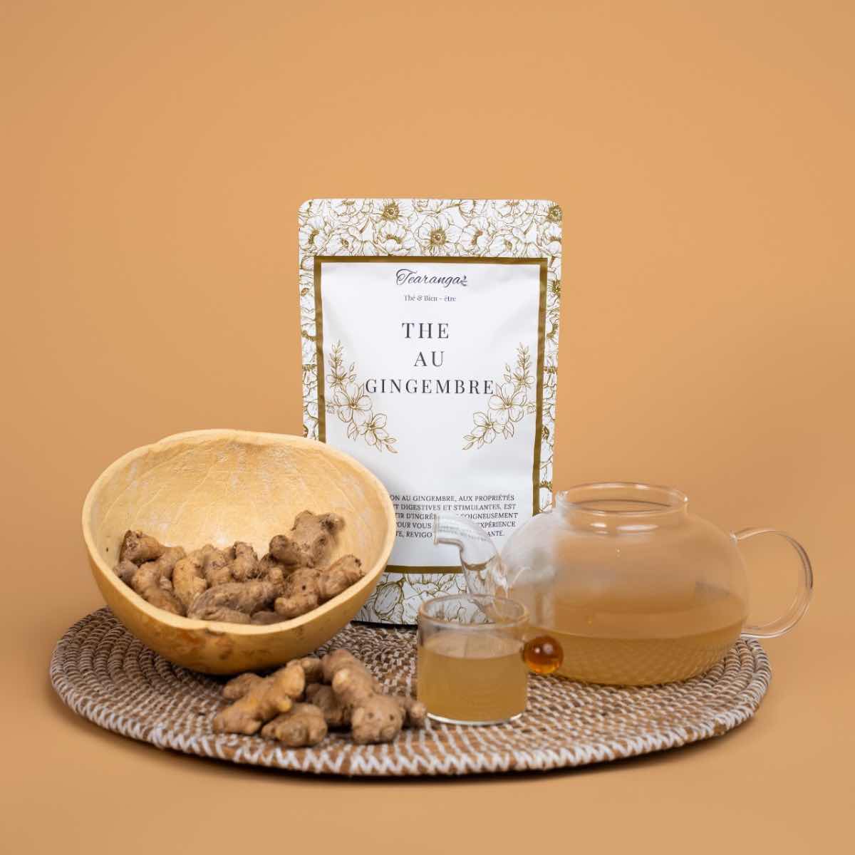 Thé au gingembre bio Tearanga – Infusion bien-être et digestion naturelle