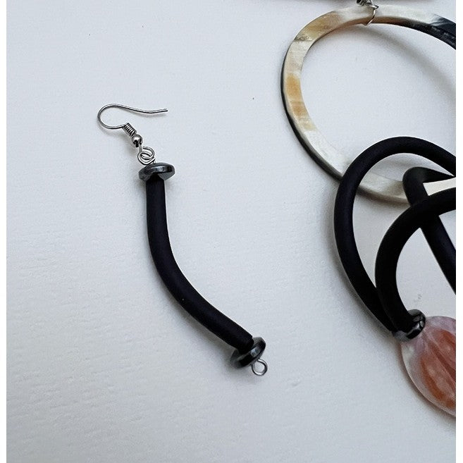 Collier agate artisanal et boucles d’oreilles – Bijoux bohème chic femme