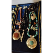 Collier Touareg argent massif et perles africaines – Bijou artisanal femme