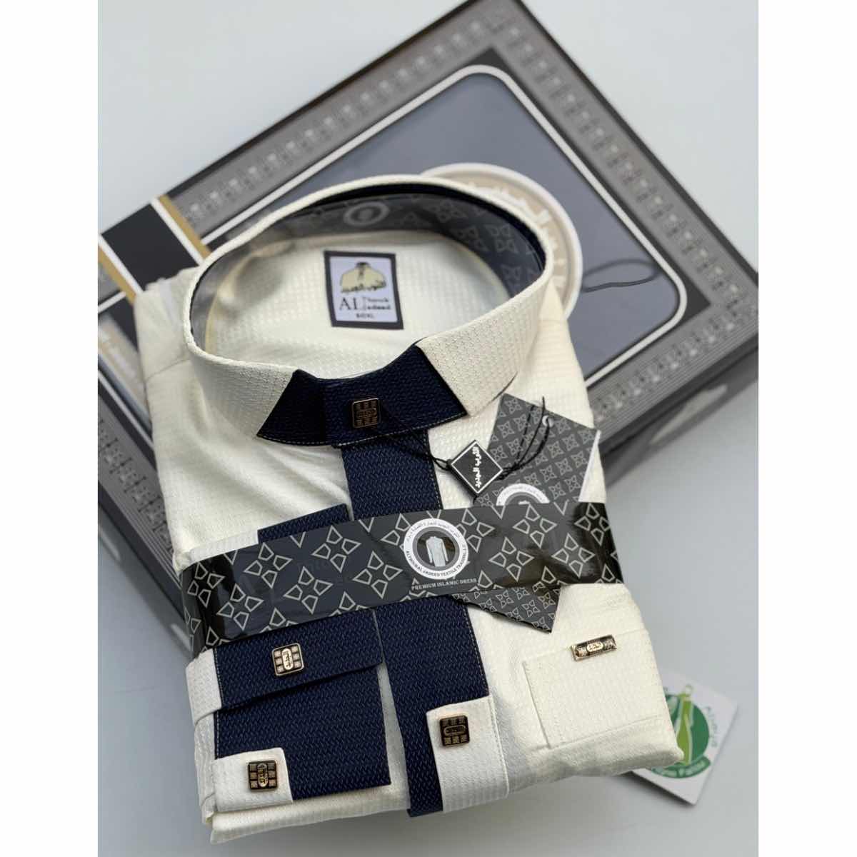 Thobe homme moderne coupe droite – Dialaba daffah élégant et confortable