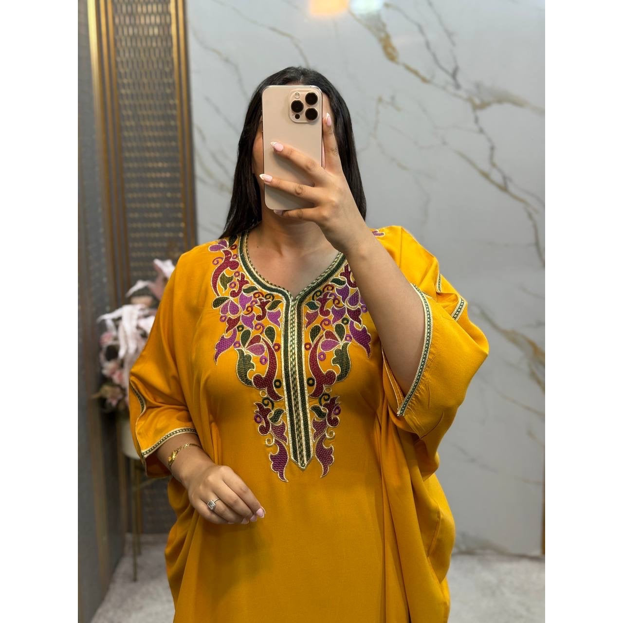 Tunique brodée femme bohème chic taille standard