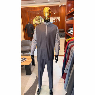 Ensemble homme africain avec gilet costume