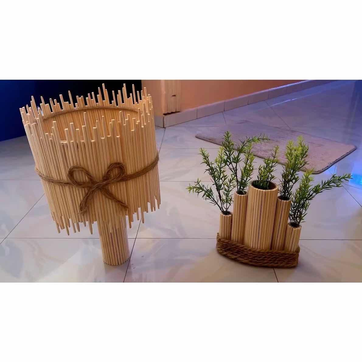 Décoration bambou naturel artisanale – Objet déco zen et écologique maison