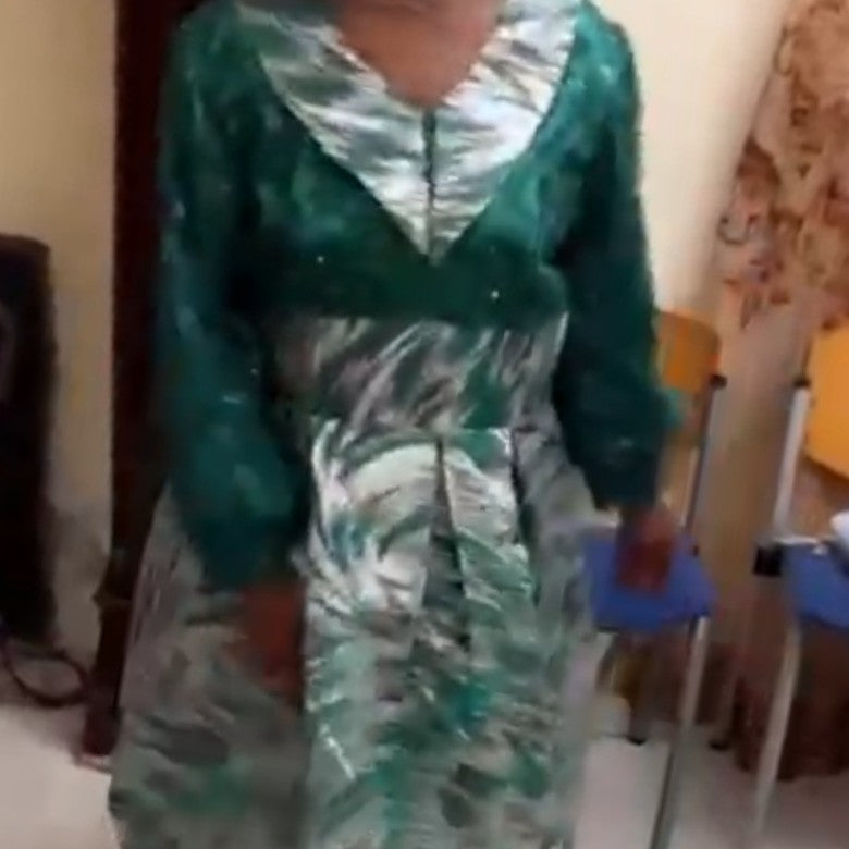 Robe femme brocart et soie élégante longue, chic été, grande taille
