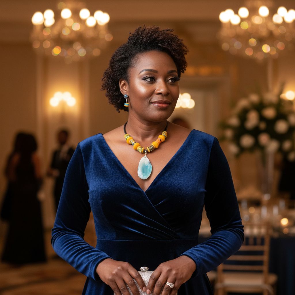 Collier et boucles d'oreilles en perles de verre et agate