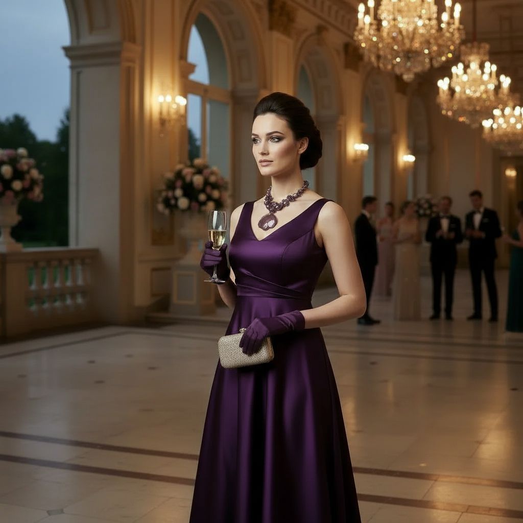 Parure Artisanale Coeur Violet en Agate - Élégance Luxueuse