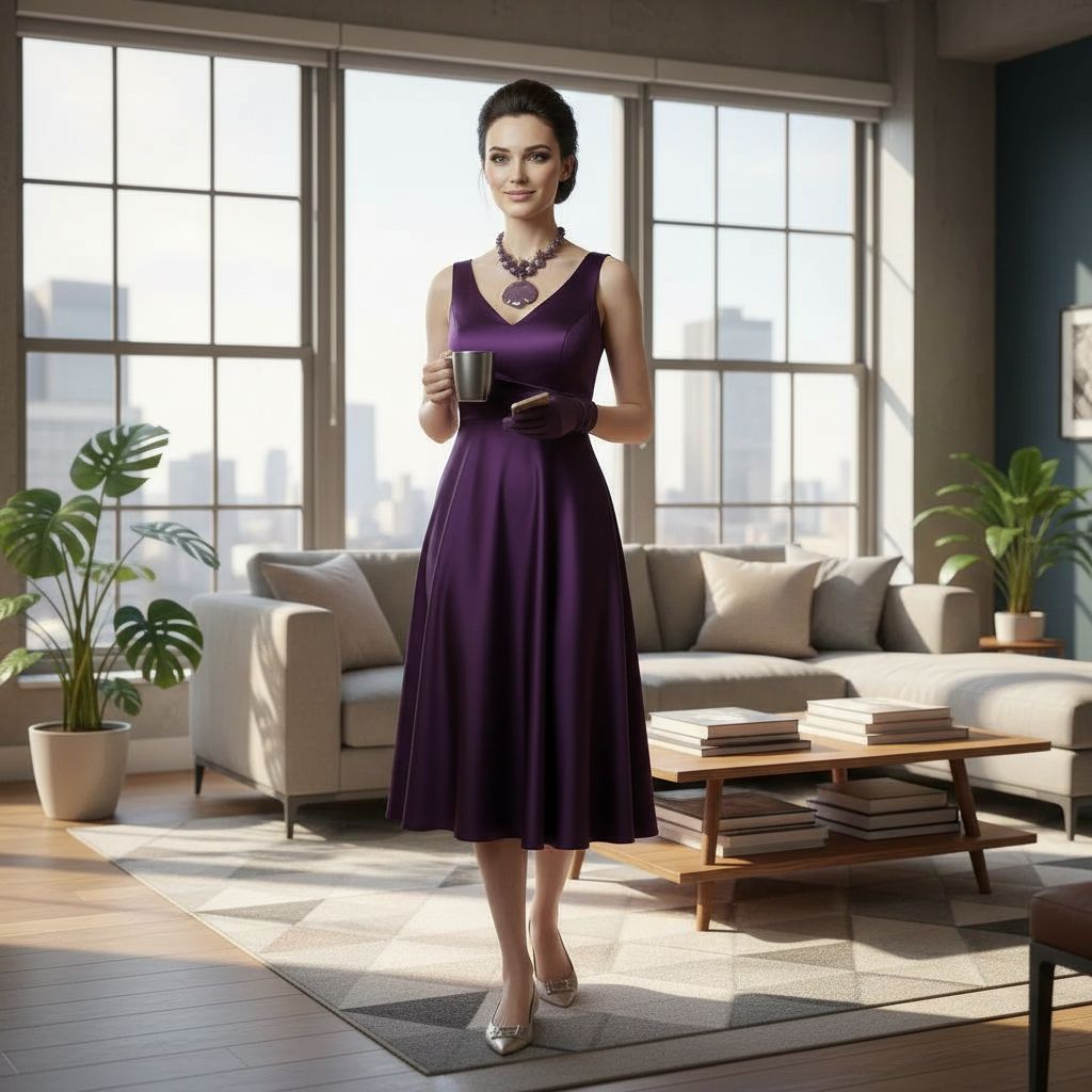 Parure Artisanale Coeur Violet en Agate - Élégance Luxueuse