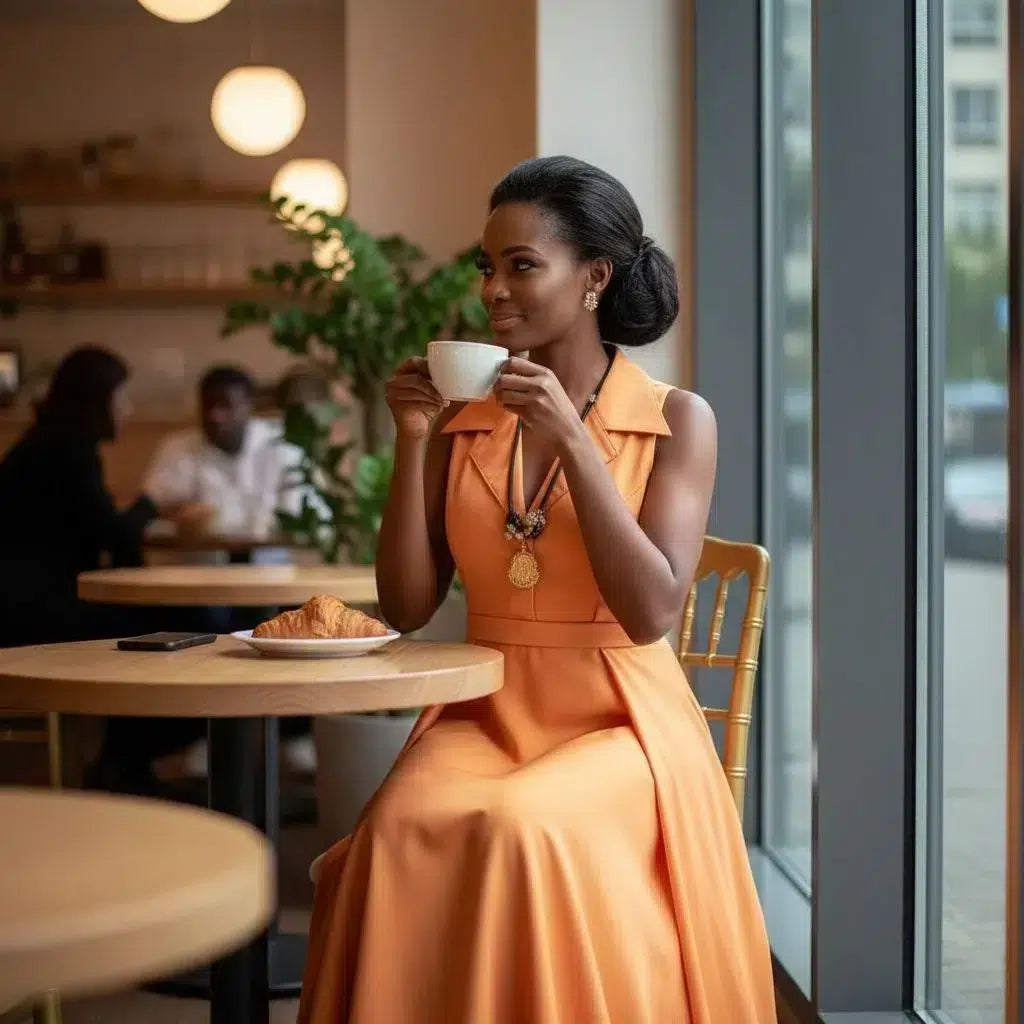Collier agate femme et boucles d’oreilles – Ensemble artisanal bronze élégant