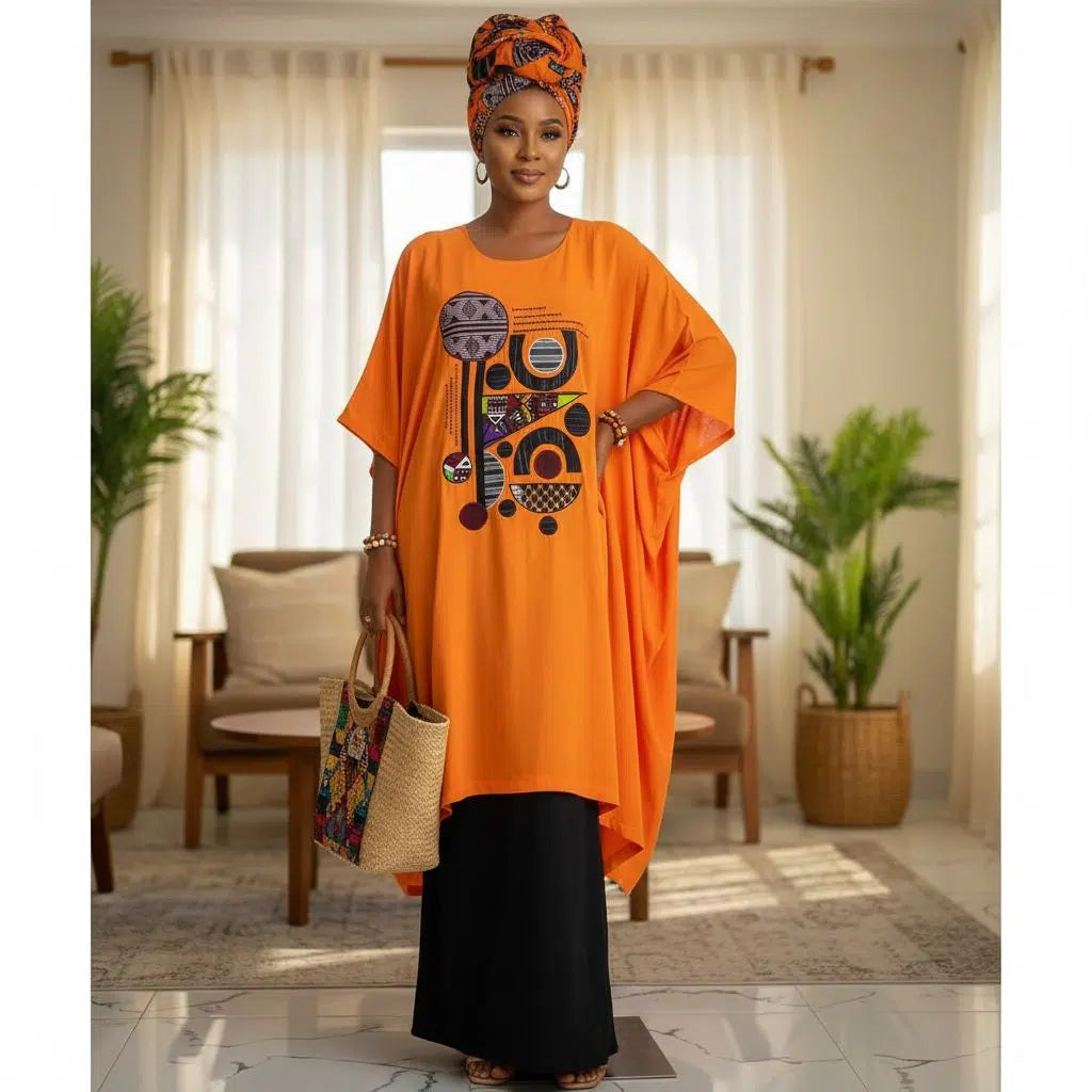 Ensemble africain femme coton ample