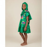 Ensemble bazin fille 11 ans vert, tenue africaine cérémonie élégante