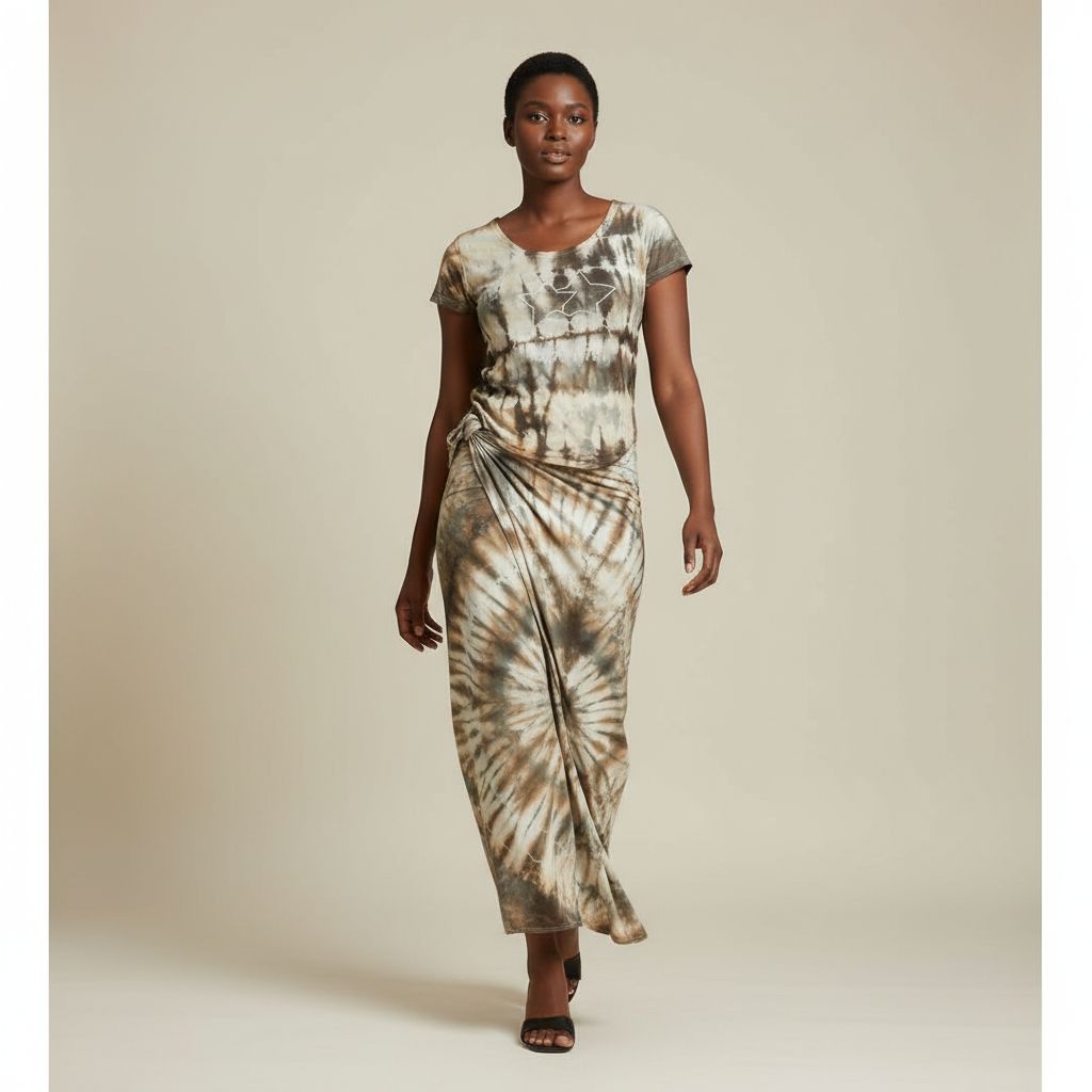 Ensemble femme haut et pagne en coton