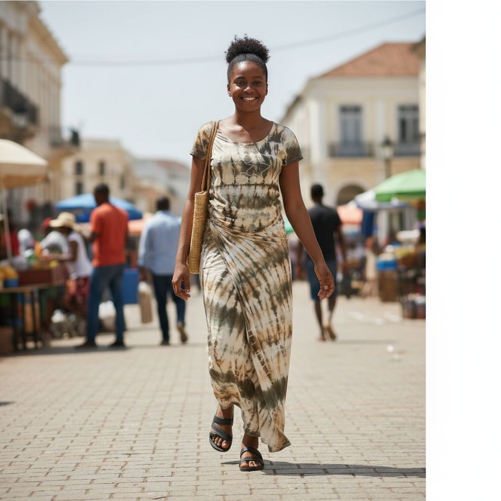 Ensemble femme haut et pagne en coton