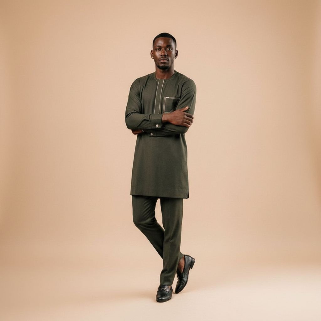 Ensemble homme vert kaki