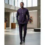 Ensemble homme violet chic et moderne – Costume 2 pièces élégant cérémonie