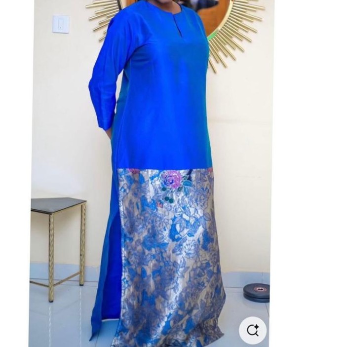 Robe femme en brocart