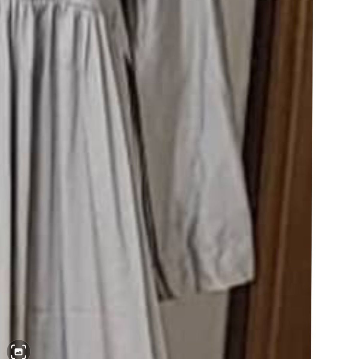 Robe Longue Évasée Gris Coton Satiné - Élégance Moderne