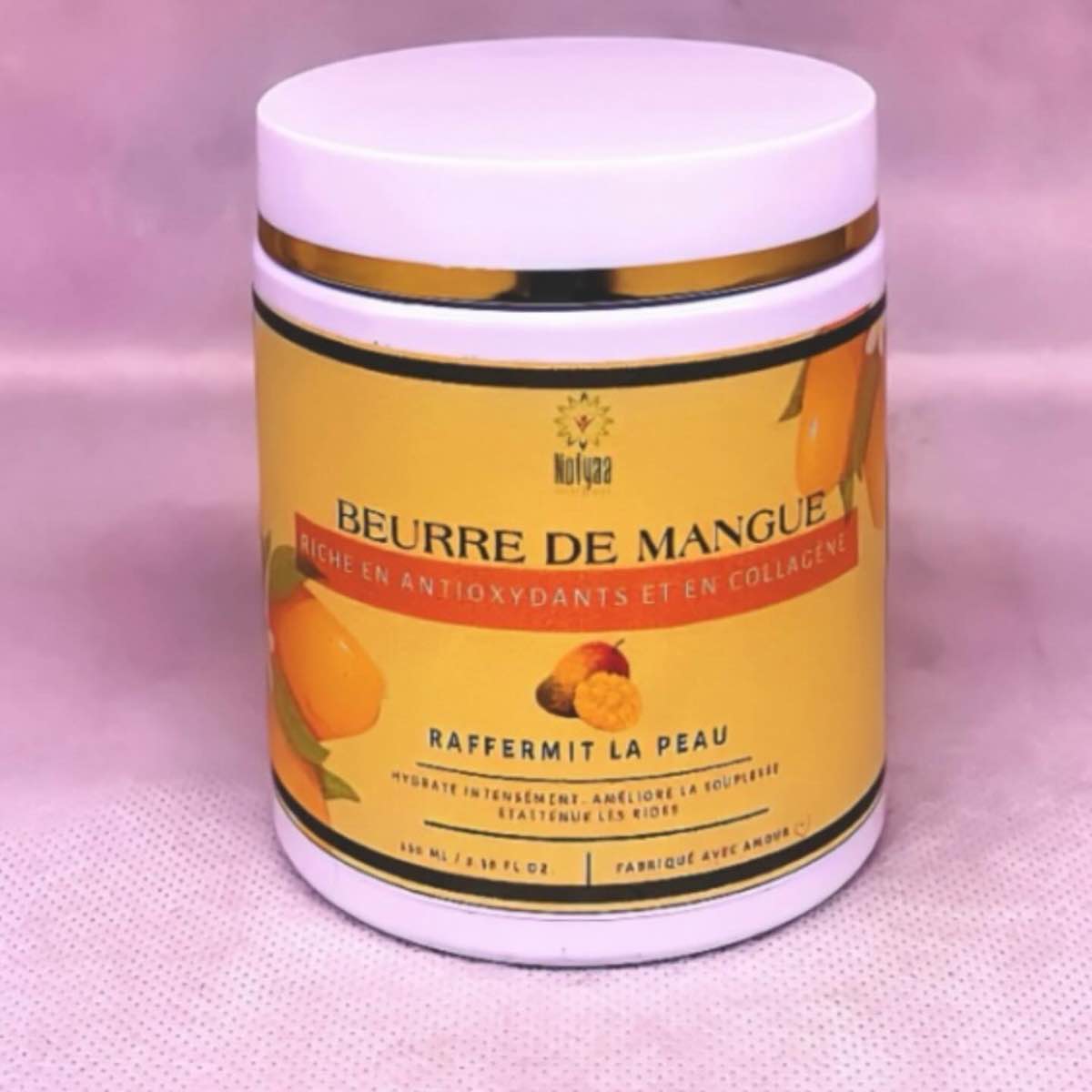 Beurre de mangue naturel 250g – Soin hydratant visage et corps raffermissant