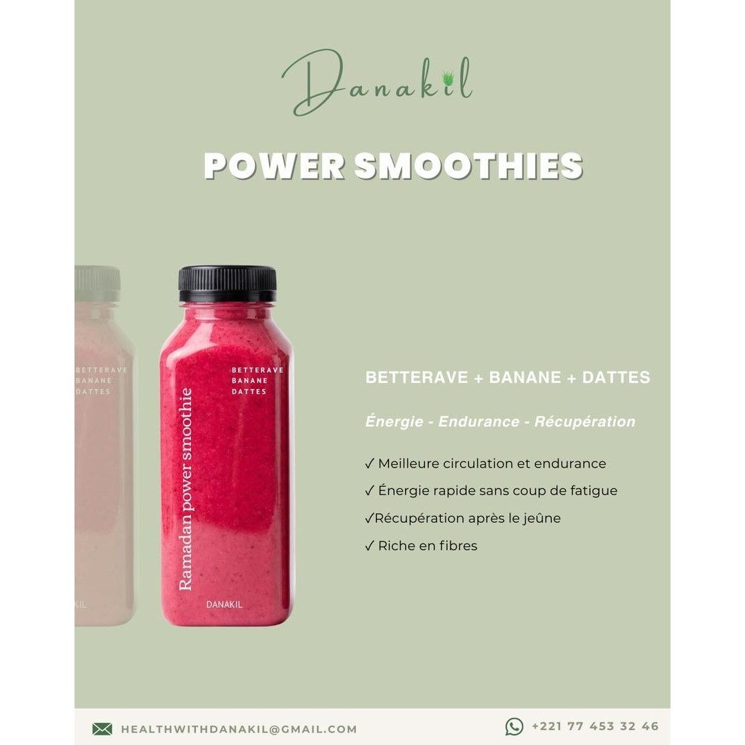 Smoothie naturel 300ml artisanal – POWER, sans sucre, bien-être et énergie
